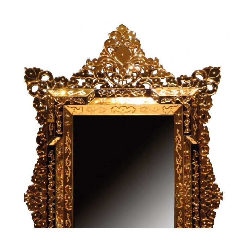 Specchio decorato interamente a mano