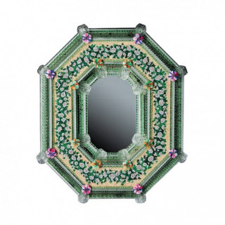 Colored mirror in Murano glass