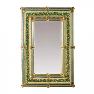 Colored mirror in venetian style