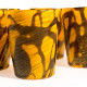 Glassware set with gold leaf
