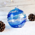 XMAS BALL 4th light blue Christmas ornament