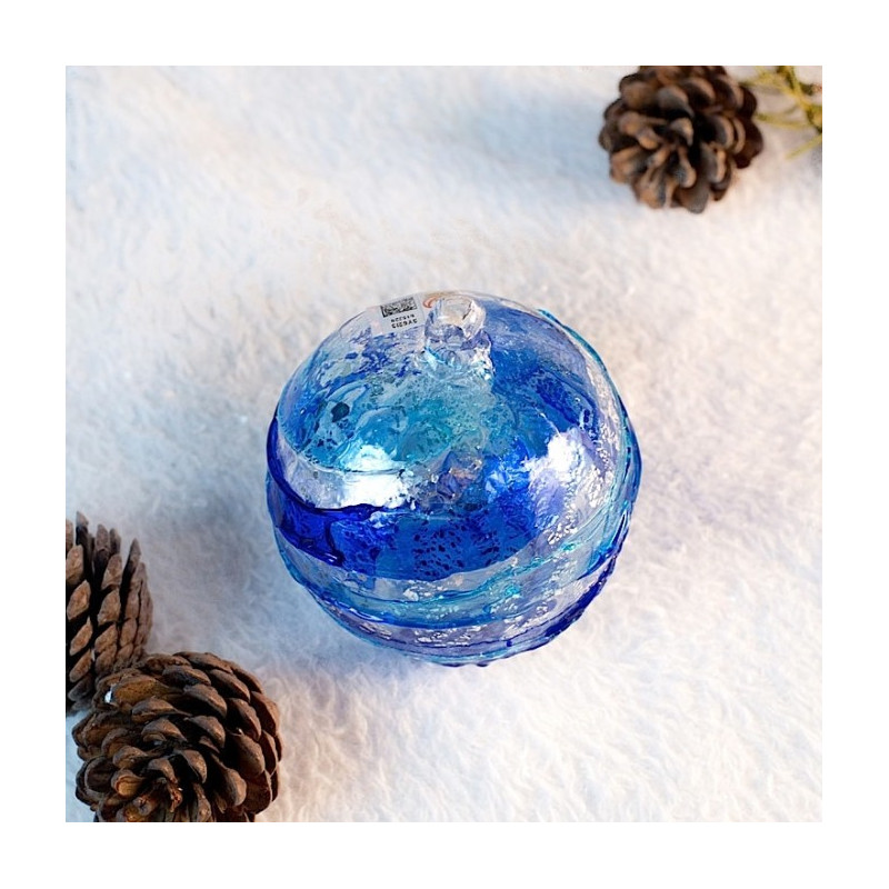 decorative ball for Christmas in Murano glass made in Italy