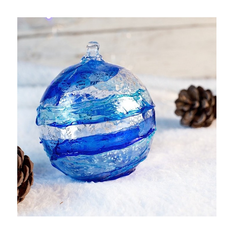 blue christmas ball tree decoration gift idea