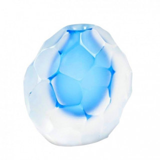 Murano glass blue vase