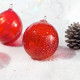 palla natalizia decorativa moderna artigianale