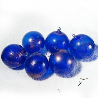 Venice blue Christmas ball set with gold details tree decoration