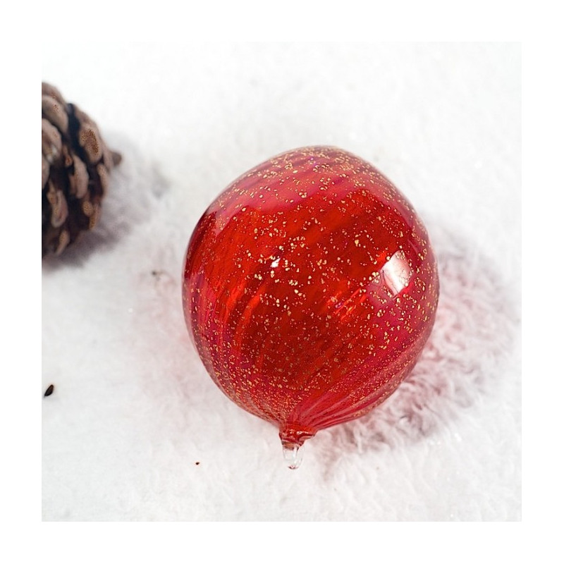 decorative ball for Christmas in Murano glass made in Italy