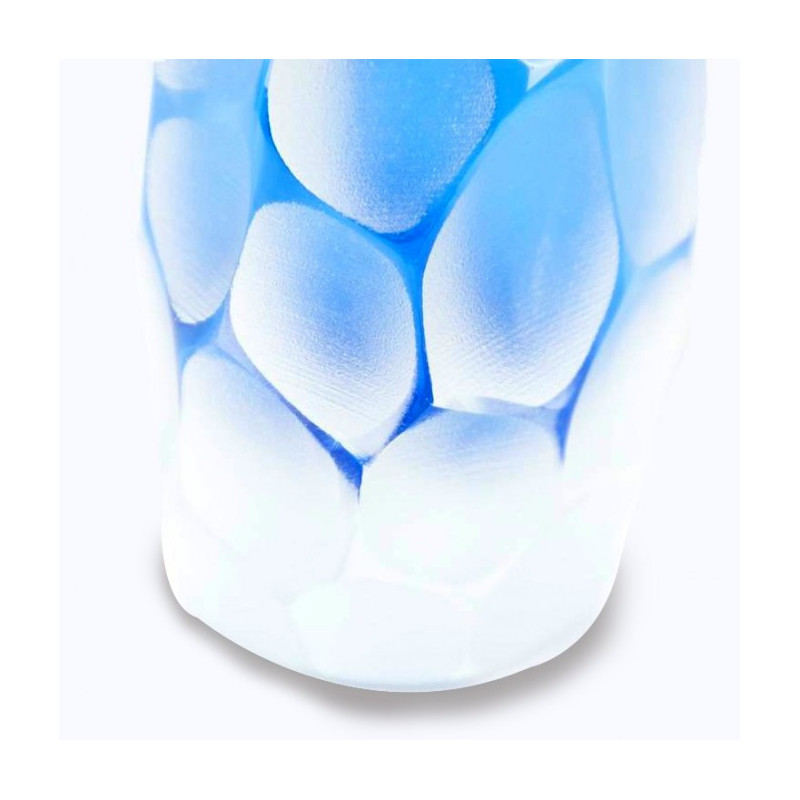 Venetian blu opaque vase
