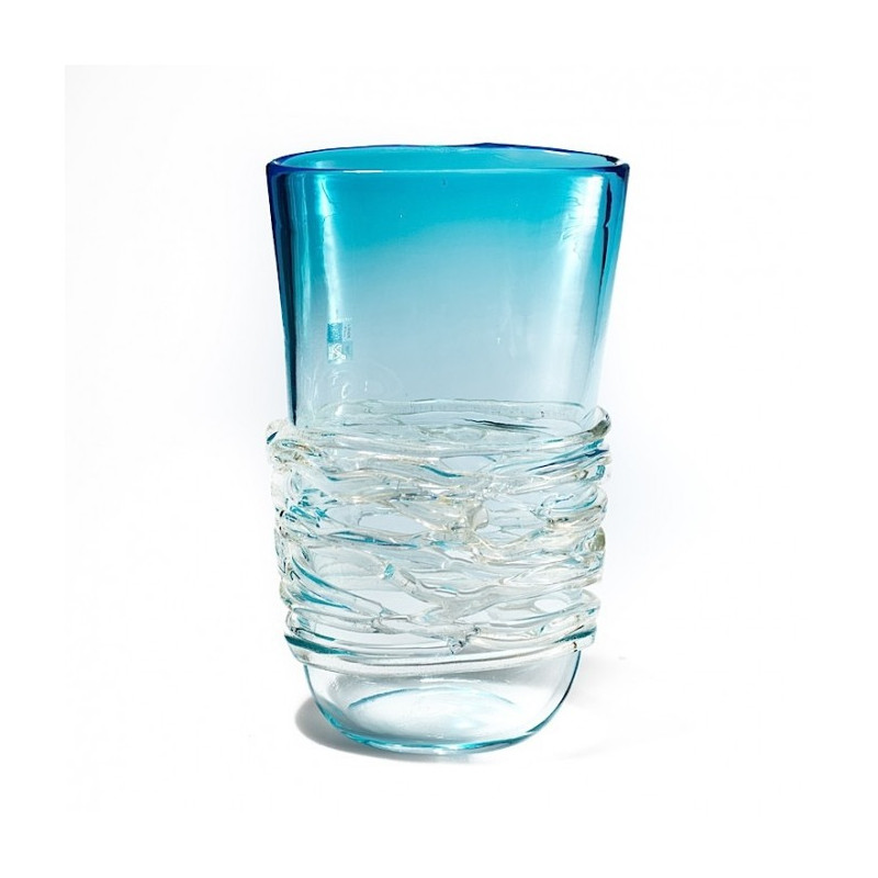 IPNO modern clear and azure vase