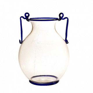 Murano glass amphora vase