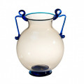 NINO fumé amphora vase light blue details