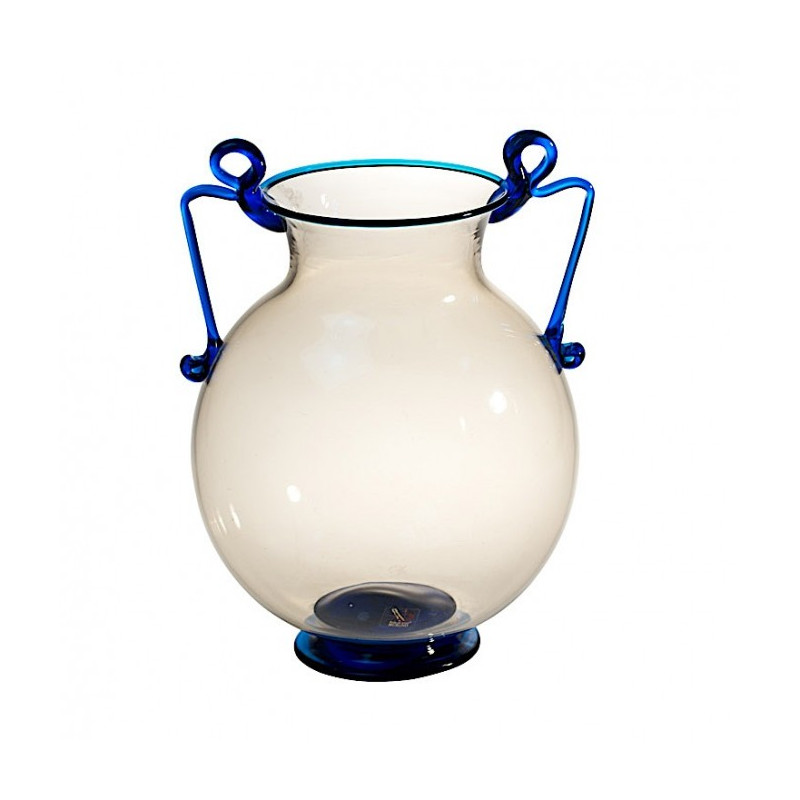 NINO classic clear vase with azure details