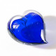 Venice heart sculpture in elegant blue glass