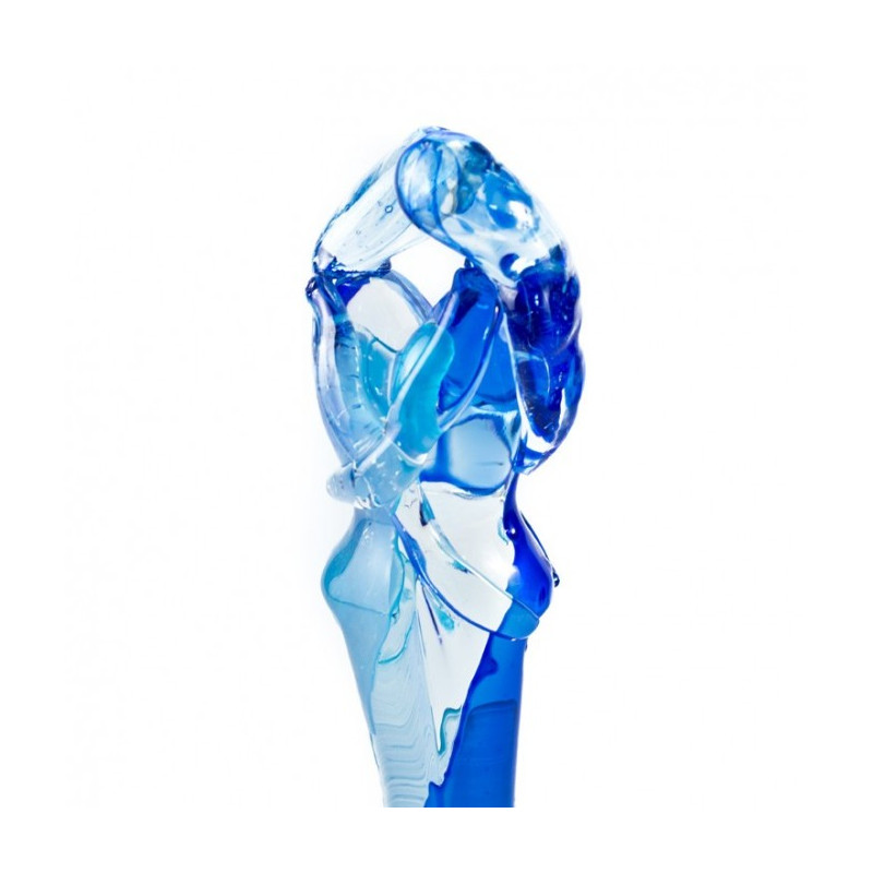 scultura figura umana cristallo di design moderno