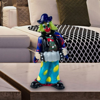 glass clown figure sculture for home decor