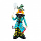 Venice decorative clown sculpture in multicor glass