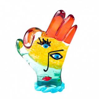 Murano glass hand sculpture
