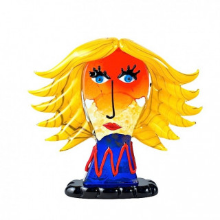 Murano head sculpture inspired by Picasso' style