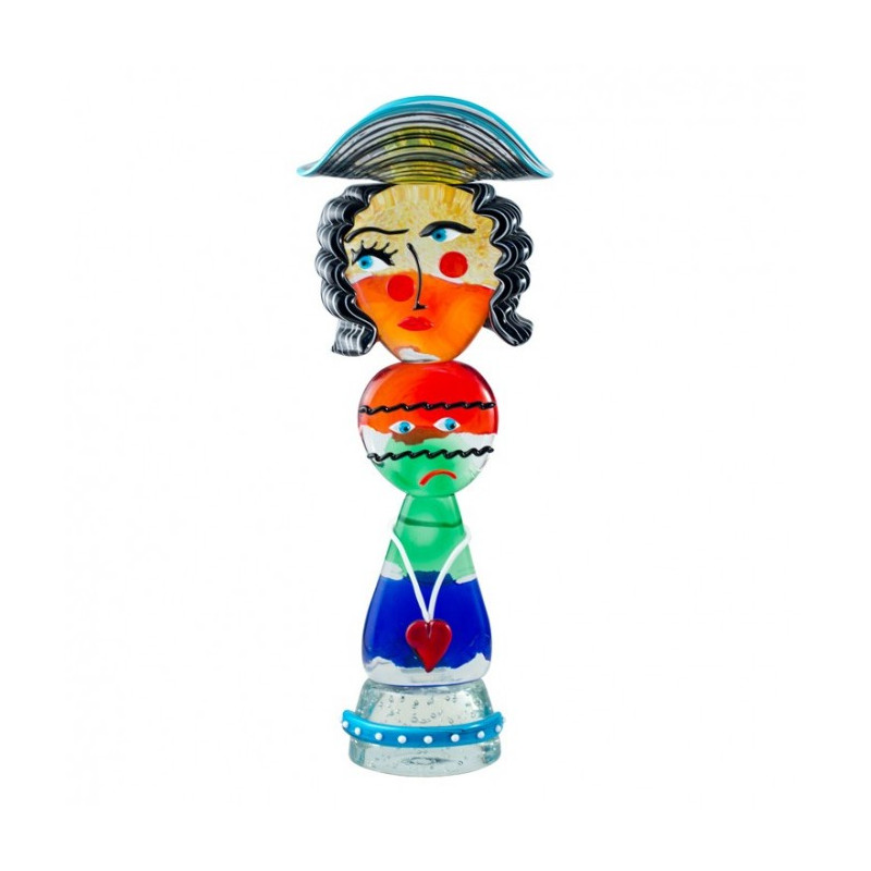 Murano head sculpture inspired by Picasso' style