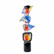 Venice sculpture colored faces of contemporary design