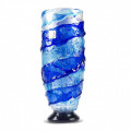LAGUNA Vaso blu alto classico di Murano