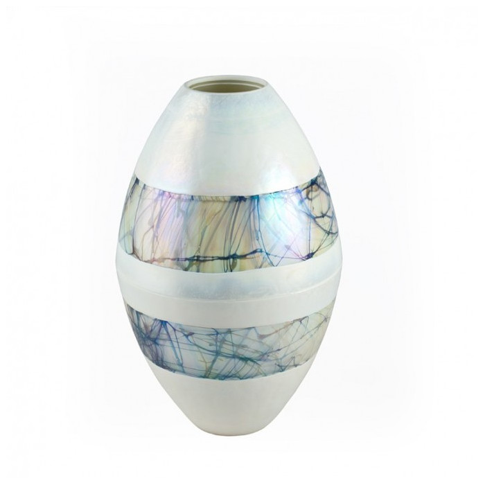 Venezia vaso bianco ovale elegante