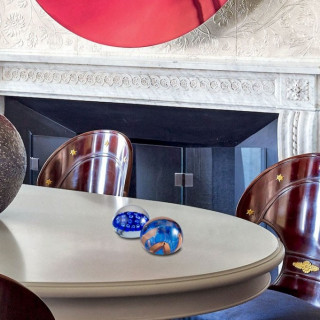 BASIL pair of rounded paperweights