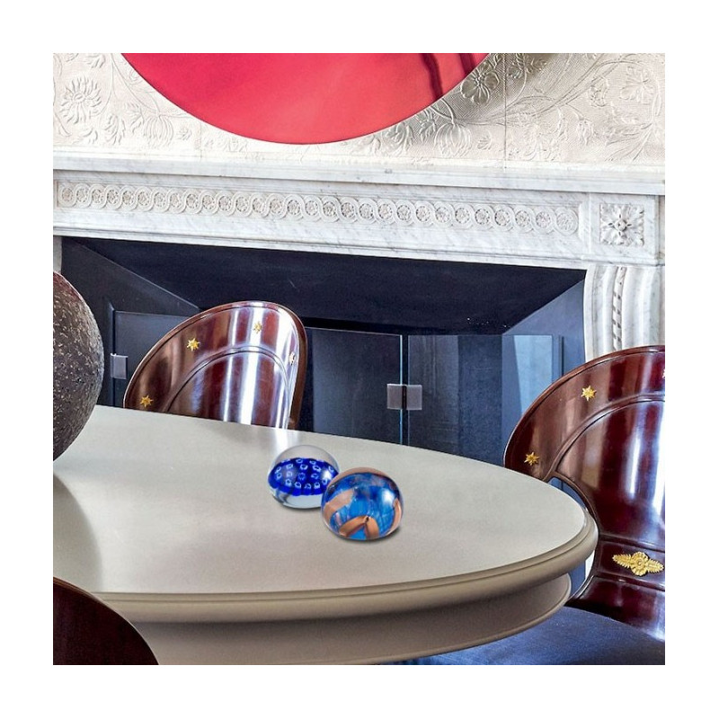 BASIL pair of rounded paperweights