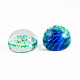 CLAYTON two rounded modern paperweights