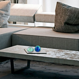 CLAYTON two rounded modern paperweights