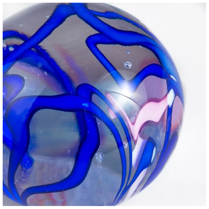 OSCAR two blue and light-blue paperweights