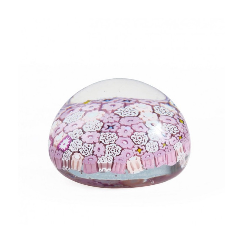CANDY pink and white paperweight