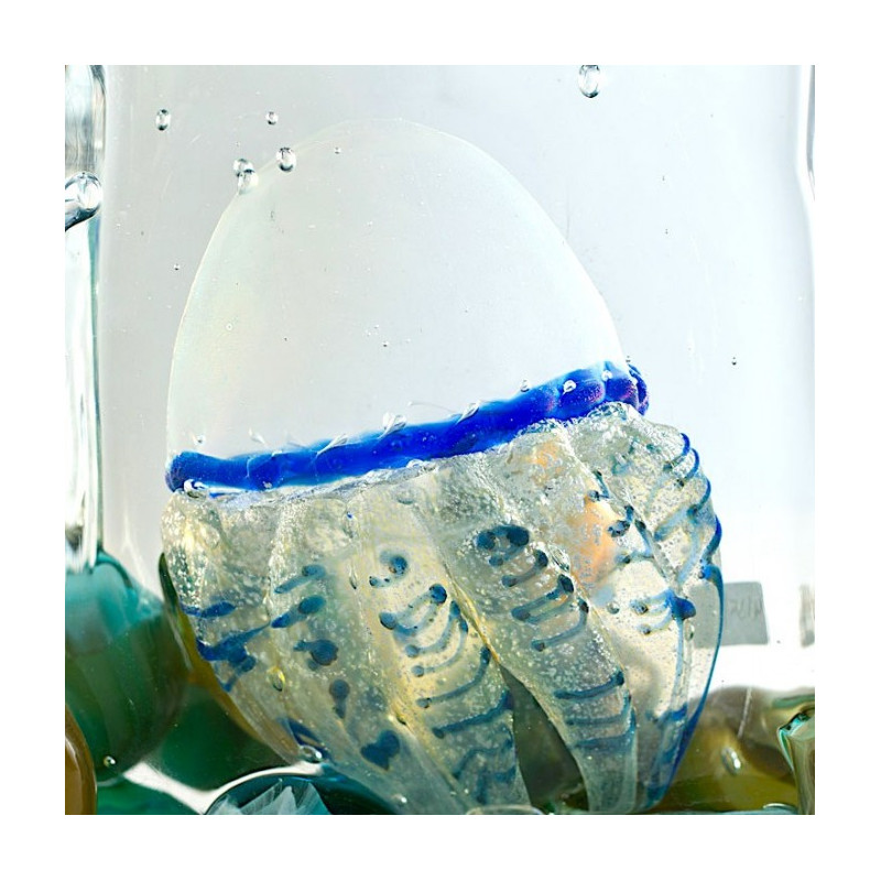scultura acquario con medusa decorativa in stile marino