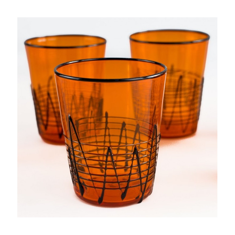 Bicchieri artigianali in vetro colorato idea regalo