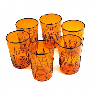 Set di bicchieri in vetro di Murano