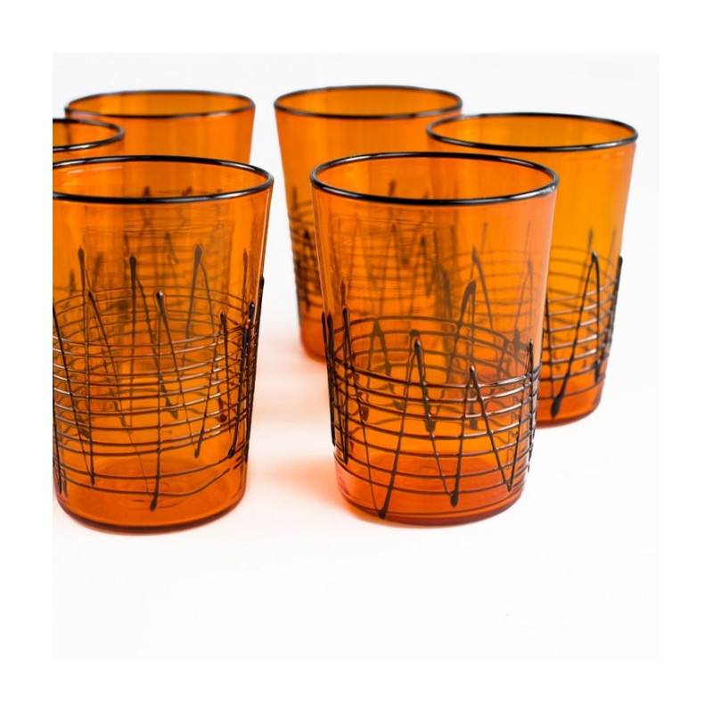 handcrafted colored drinking glasses gift idea