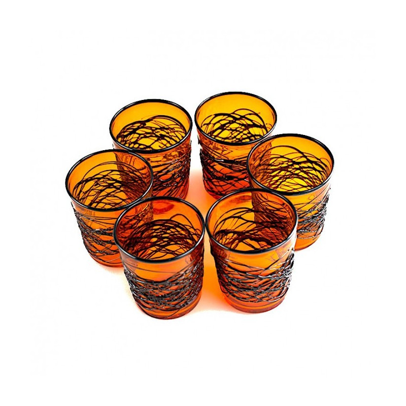 Set di bicchieri in vetro di Murano