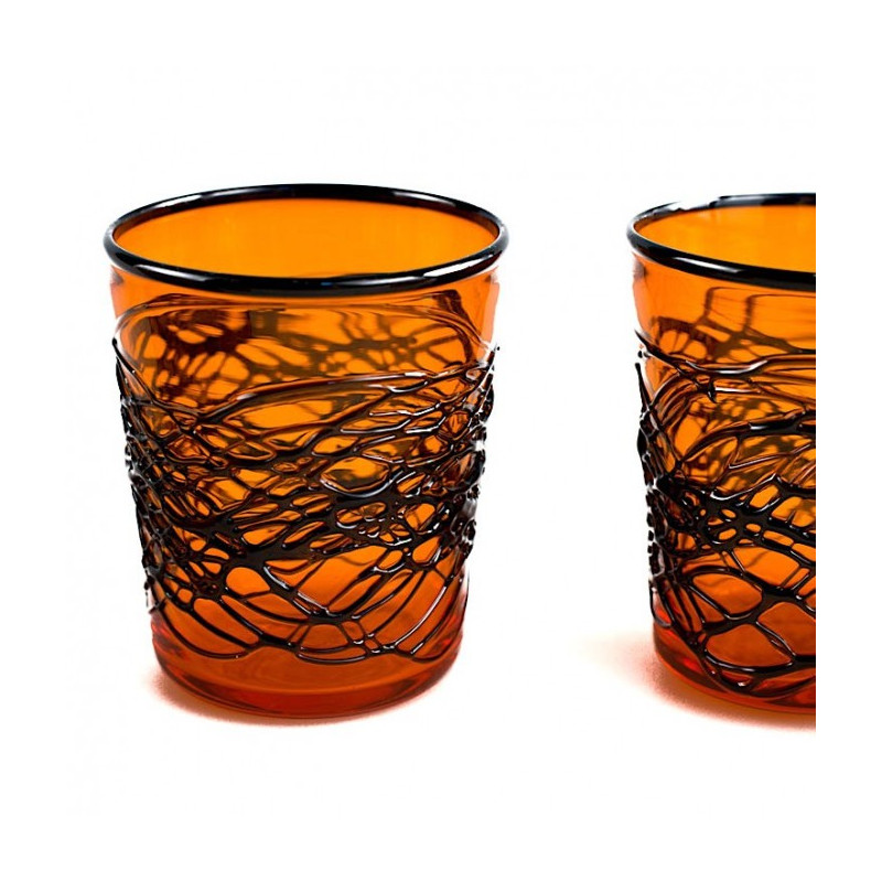 Bicchieri artigianali in vetro colorato idea regalo