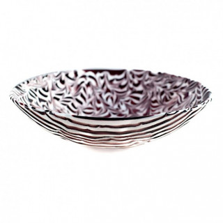 Modern purple Murano glass centerpiece