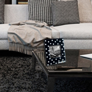 PIC black frame with white decorations