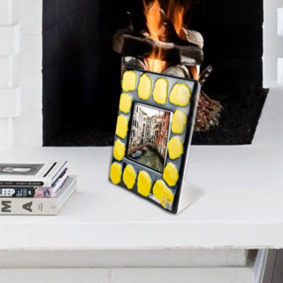 SLIDE decorative black glass picture frame