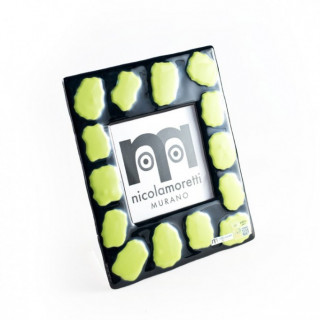 SLIDE handmade frame with green details