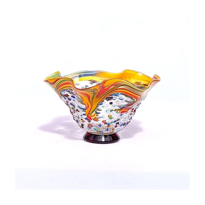 TEGLIO colored glass vase