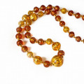 LOREDAN amber gold beaded necklace