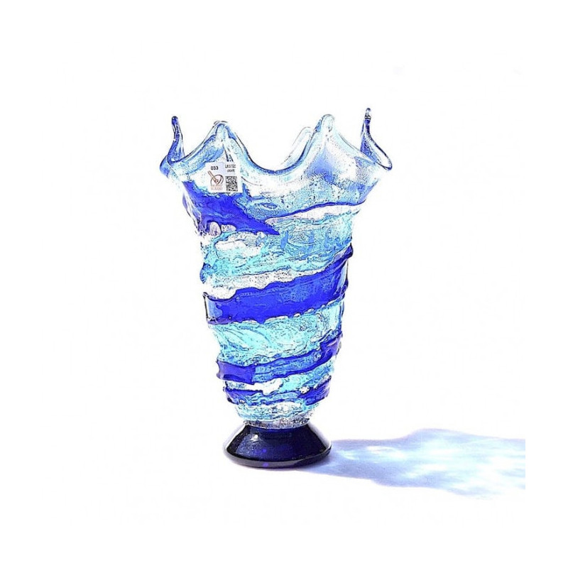 Home décor tall blown-glass vase