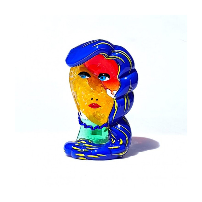 Murano head sculpture inspired by Picasso' style