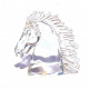 Murano brilliant glass horse sculpture