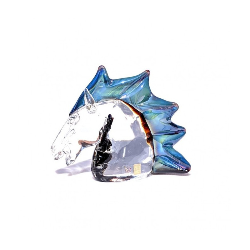 handcrafted horse head sculpture decorative object