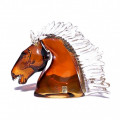 FUEGO testa di cavallo color ambra con dettagli in oro