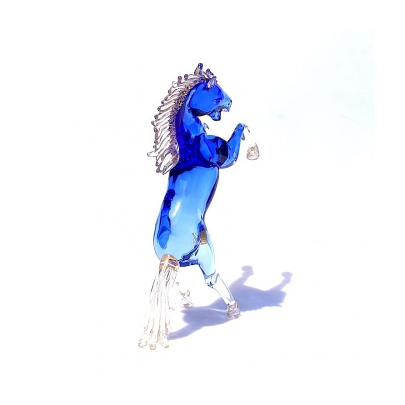 blown glass luxury decorative horse sculpture